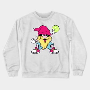 Funny Pickleball Player Gnome Crewneck Sweatshirt